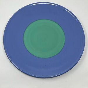Lindt Stymeist "Colorways" 14" large Chop plate/Platter, Blue & turquoise  w/Tag
